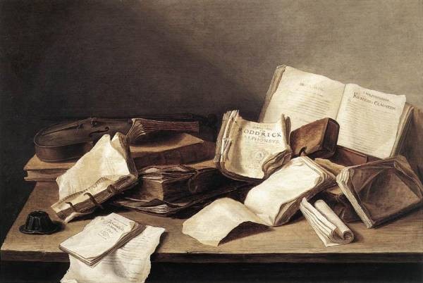 Still Life Of Books 1628